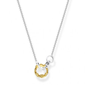 THOMAS SABO náhrdelník Crown gold KE1987-849-7-L45v