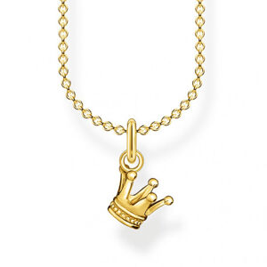 THOMAS SABO náhrdelník Crown gold KE2040-413-39-L45v