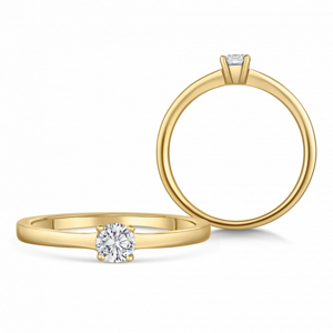 SOFIA DIAMONDS zlatý zásnubný prsteň s diamantom 0,25 ct BDRB00065YG